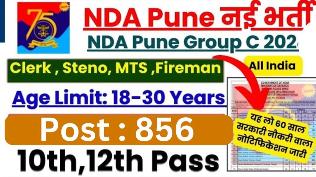 NDA Pune Group C Recruitment 2025